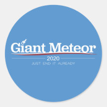 Autocollant 2020 géant de météore