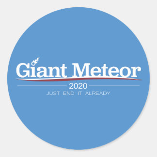 Autocollant 2020 géant de météore