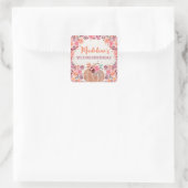 Autocollant 2e anniversaire Little Pumpkin Boho Fl (Sac)
