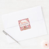 Autocollant 2e anniversaire Little Pumpkin Boho Fl (Enveloppe)