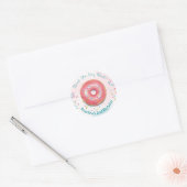Autocollant 2ème anniversaire avec design mignon. (Enveloppe)