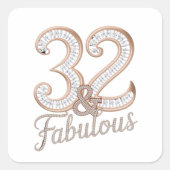 Autocollant - 32 & Fabuleux (Devant)