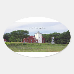 Autocollant 40 Mile Point Lighthouse