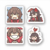 Autocollant 4 Pack Amber Genshin Impact (Devant)