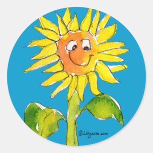Autocollant 5 de Clipart de tournesol
