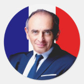 Autocollant 7.6 cm,  Zemmour Président 2022 (Devant)