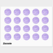 Autocollant à aquarelle violette (Feuille)