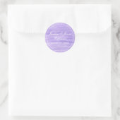 Autocollant à aquarelle violette (Sac)