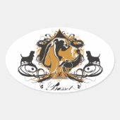 Autocollant à bille urbaine fleurie (Devant)