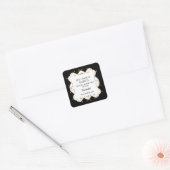 Autocollant à bougie noir et blanc / étiquette (Enveloppe)