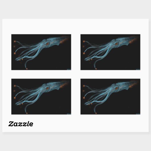 Autocollant à calmar hypothétique (Feuille)