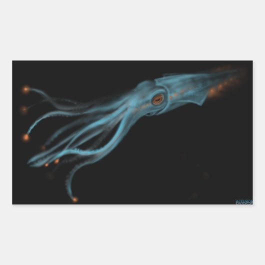 Autocollant à calmar hypothétique (Devant)