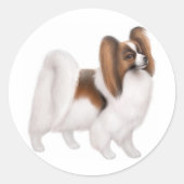 Autocollant à chien Papillon (Devant)