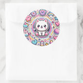 Autocollant à chiot mignon (Sac)