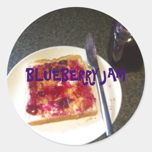 Autocollant à confiture BlueBerry (Devant)
