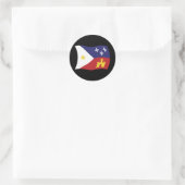 Autocollant à drapeau Acadiana (Sac)