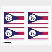 Autocollant à drapeau de l'administration régional (Feuille)