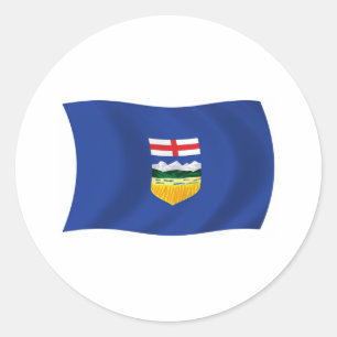 Autocollant à drapeau de l'Alberta