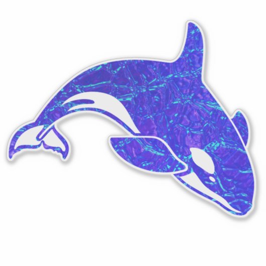 Autocollant à eau holographique Orca Whale (Devant)