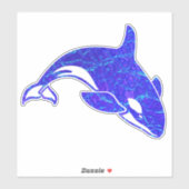 Autocollant à eau holographique Orca Whale (Feuille)