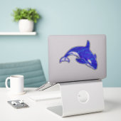 Autocollant à eau holographique Orca Whale (Ordinateur portable sur le bureau)