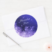 Autocollant à flamme de neige pourpre (Enveloppe)