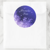 Autocollant à flamme de neige pourpre (Sac)