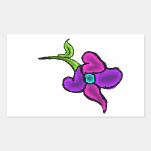 autocollant à fleurs (Devant)