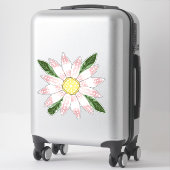 Autocollant à fleurs (Sur valise)