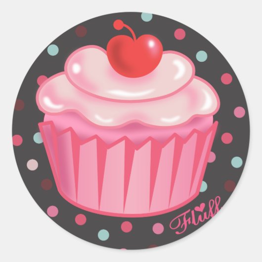 Autocollant à gâteau de Fluffcakes par Fluff (Devant)