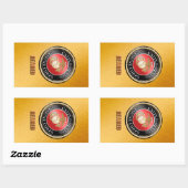 Autocollant à la retraite USMC (Feuille)