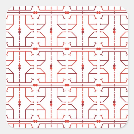 Autocollant à motif abstrait de hiéroglyphe (Devant)