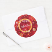 Autocollant à motif de cœur pour la Saint-Valentin (Enveloppe)