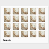Autocollant à motif doré orné (Feuille)