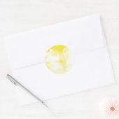 Autocollant à motif floral jaune (Enveloppe)