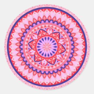 Autocollant à motif géométrique boho vibrant manda