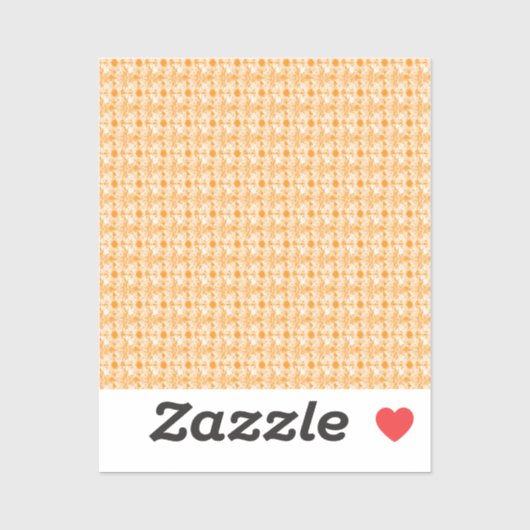 Autocollant à motif orange | Décoration esthétique (Feuille)