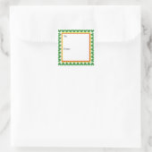Autocollant à nœuds plaid (Sac)