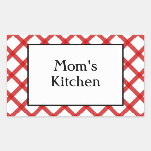 Autocollant à phrase personnalisée Cuisine des mam