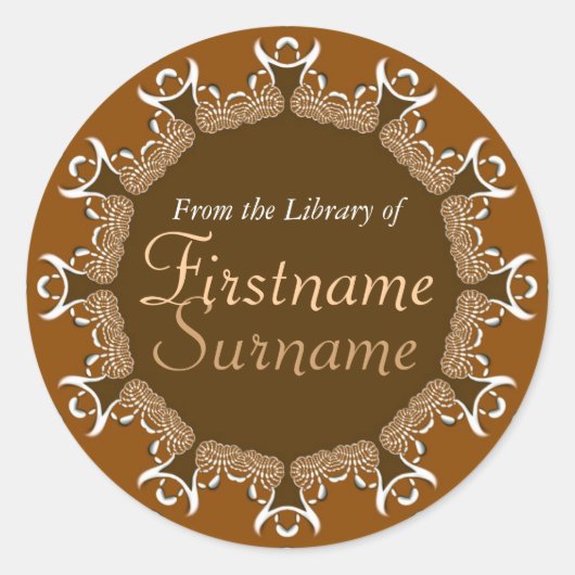 Autocollant à plaque de carton pour café tribal (Devant)