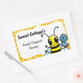 Autocollant à pot de miel personnalisable (Enveloppe)