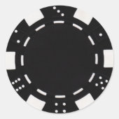 autocollant à puce noire (Devant)