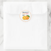 Autocollant à rabais pour fruits orange modifiable (Sac)