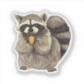 Autocollant à raton laveur (Devant)