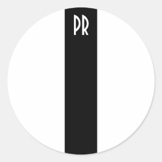 Autocollant à rayures TPR (blanc)