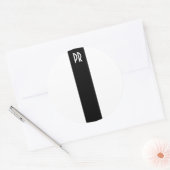 Autocollant à rayures TPR (blanc) (Enveloppe)