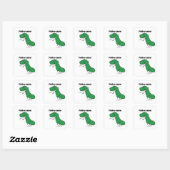 Autocollant à saurus (Feuille)