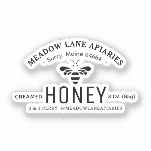 Autocollant à skep en vinyle 3 oz sur mesure (Recto)