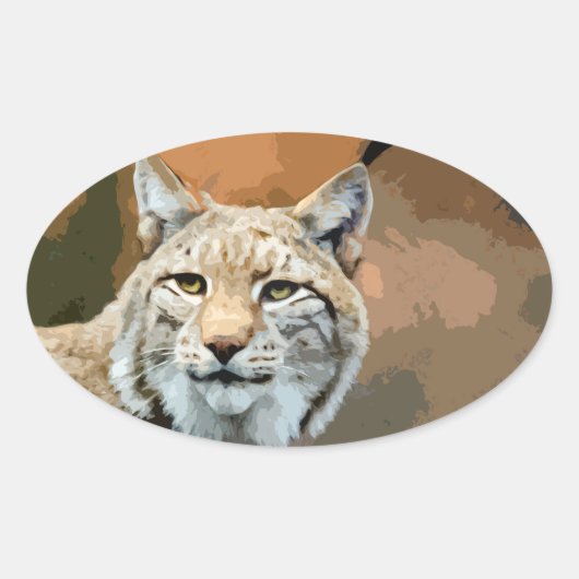 Autocollant à thème animal - Lynx (Devant)