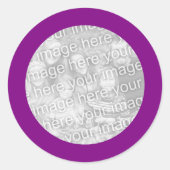 Autocollant à trame violette (Devant)